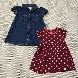 Bundle of baby Gap baby/infant girl dresses